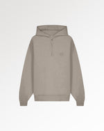 Half Zip Hoodie Melange Pure