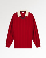 Knit Football Jersey Scarlet Red