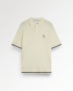 Fine Knit Polo Antique White