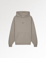 Hoodie Boxy Embroidered Melange Pure
