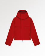 Light Jacket Cropped Scarlet Red