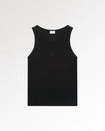 Tank Top Ribbed Black
