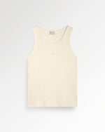 Tank Top Ribbed Antique White